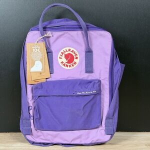 Fjallraven Save The Arctic Fox Kanken Backpack Purple Orchid ZIPPER ISSUE READ